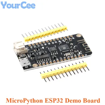 ESP32 MicroPython Development Demo Board Rev1 Wifi Модуль без подключения Wi-Fi 4 МБ Флэш-памяти Micro USB Интерфейс Литиевой Батареи